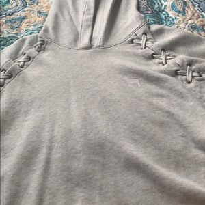 Grey victoria secret PINK hoodie